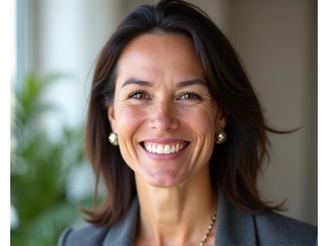 Professional headshot of Dr. Elara Vance, a woman with warm eyes and a confident, approachable smile.