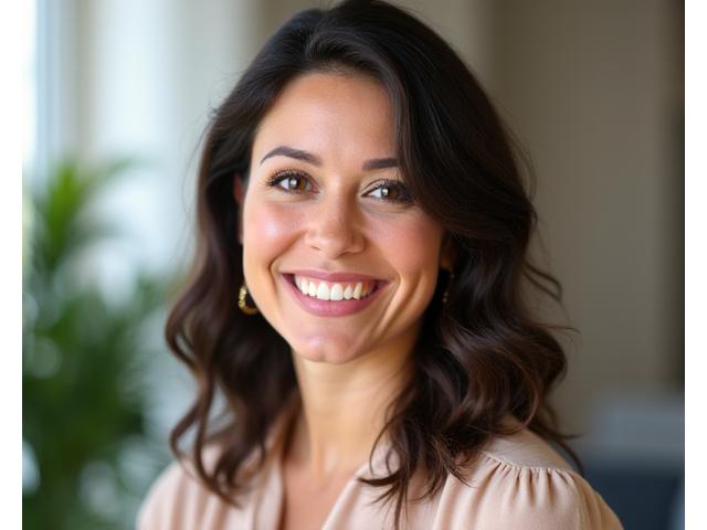 Professional headshot of Sophia Rodriguez, a woman with a warm, empathetic expression.