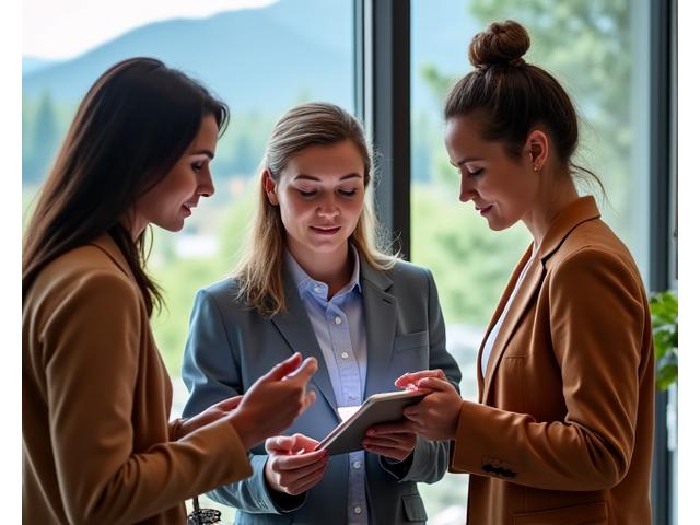 Diverse team of wellness experts (ages 35-60) collaborating in a bright, modern lab environment