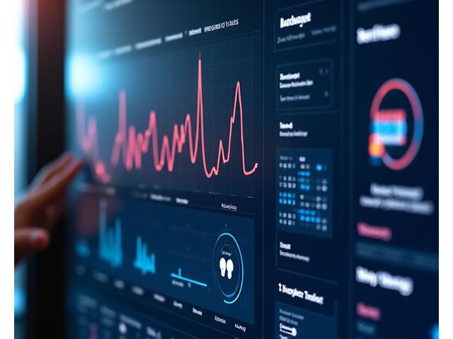 A sleek digital dashboard displaying real-time biometric data like HRV, sleep cycles, and mood trends.